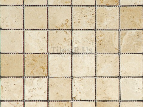 Mosaic Travertine Tumbled Lydia Classico (Squares)