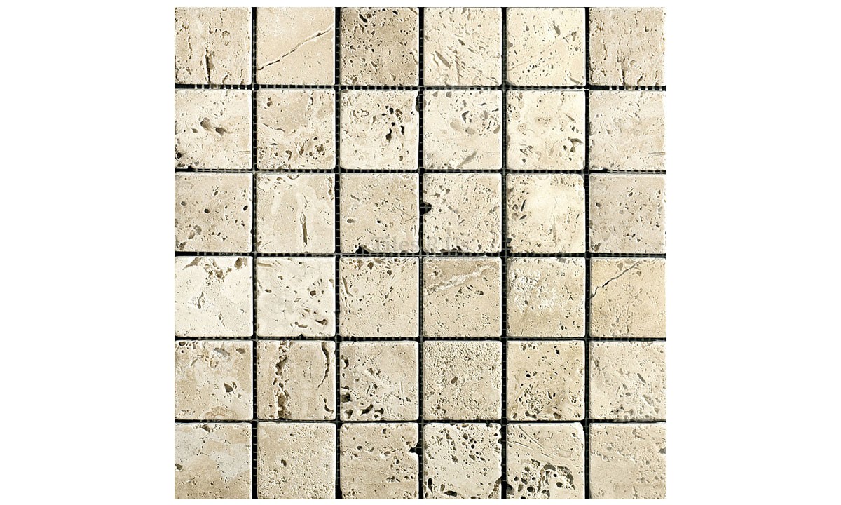 Mosaic Travertine Tumbled - Lydia Antique 23x23 