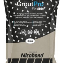 Nicobond Flexible Colour Fast LIGHT GREY Grout 3kg