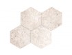 Marble Polished - Silver Light Hexagon