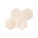 Marble Polished - Crema Marfil Hexagon 150mm (Each Side) x 10mm