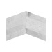 Marble Polished - Carrara White Chevron 150x610x13mm
