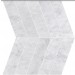 Marble Honed - Carrara White Chevron
