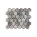 Mosaic Marble Honed - Silver Moon Hexagon